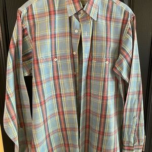 L.L. Bean cotton button shirt med tall